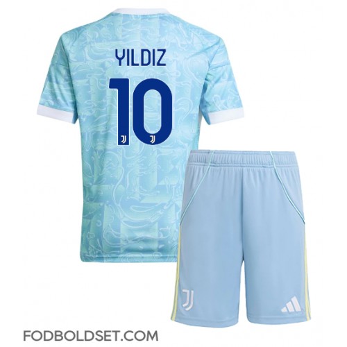 Juventus Kenan Yildiz #10 Udebane Trøje Børn 2025-26 Kortærmet (+ Korte bukser)